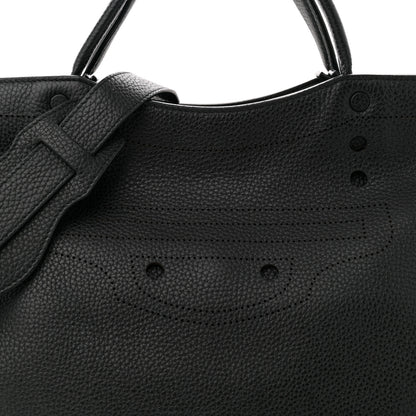 Balenciaga Veau Soyeux Perforated Blackout Hardware City Black 8 of 10