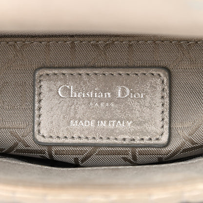 Christian Dior Metallic Nubuck Cannage Mini Lady Dior Silver 6 of 14