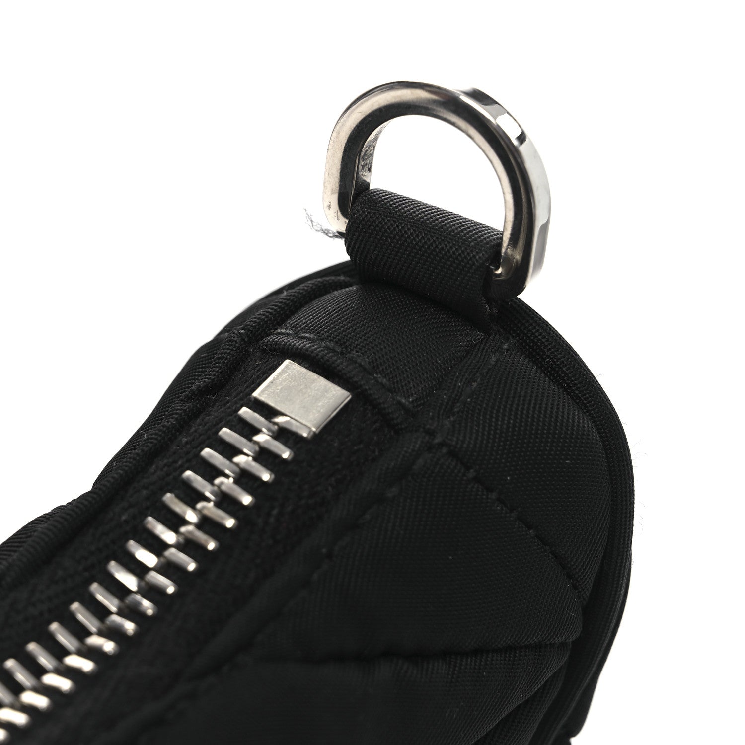 Prada Re-Nylon Triangle Padded Patchwork Shoulder Bag Black 14 of 17