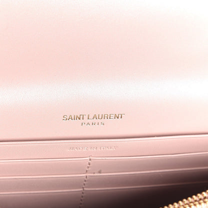 Saint Laurent Smooth Calfskin Classic Monogram Kate Tassel Chain Wallet Pink 6 of 7