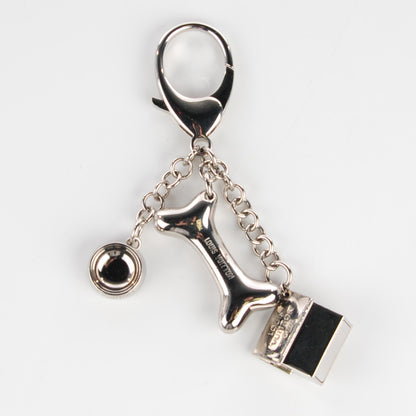 Louis Vuitton Baxter Dog Bag Charm Silver 3 of 8