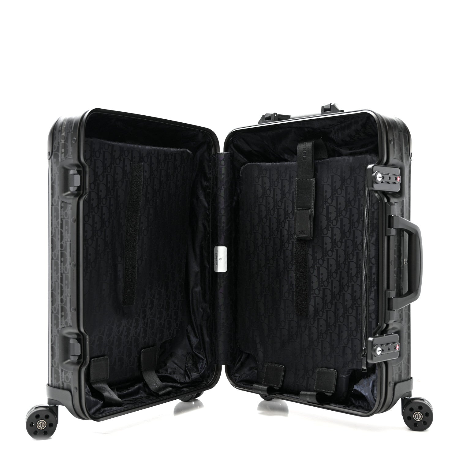 Christian Dior X RIMOWA Aluminum Gradient Original Cabin Luggage Black 4 of 12