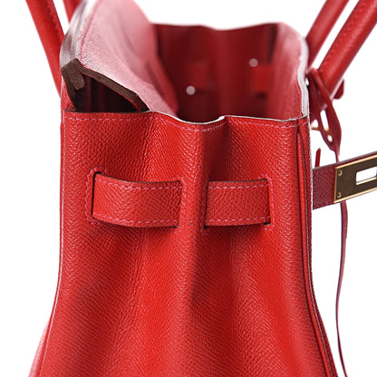 Hermes Epsom Birkin 30 Rouge Casaque 23 of 38