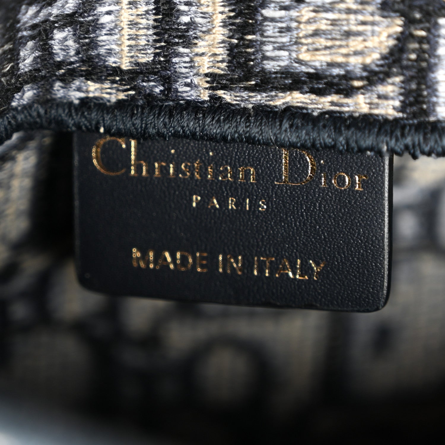 Christian Dior Oblique Embroidered Saddle Belt Pouch Blue 6 of 11