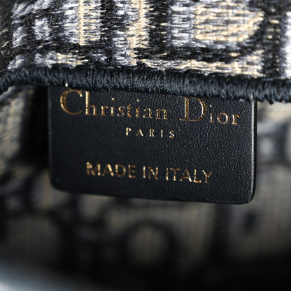Christian Dior Oblique Embroidered Saddle Belt Pouch Blue 6 of 11