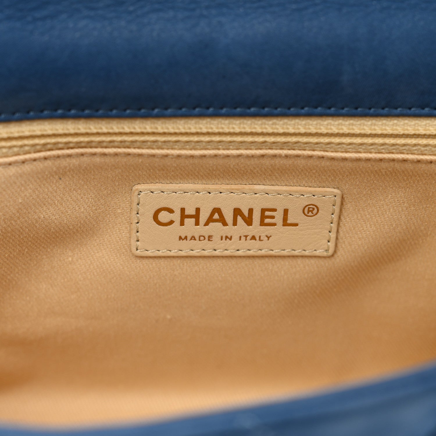 Chanel Iridescent Calfskin Large Chic Quilt Flap Blue 7 of 11
