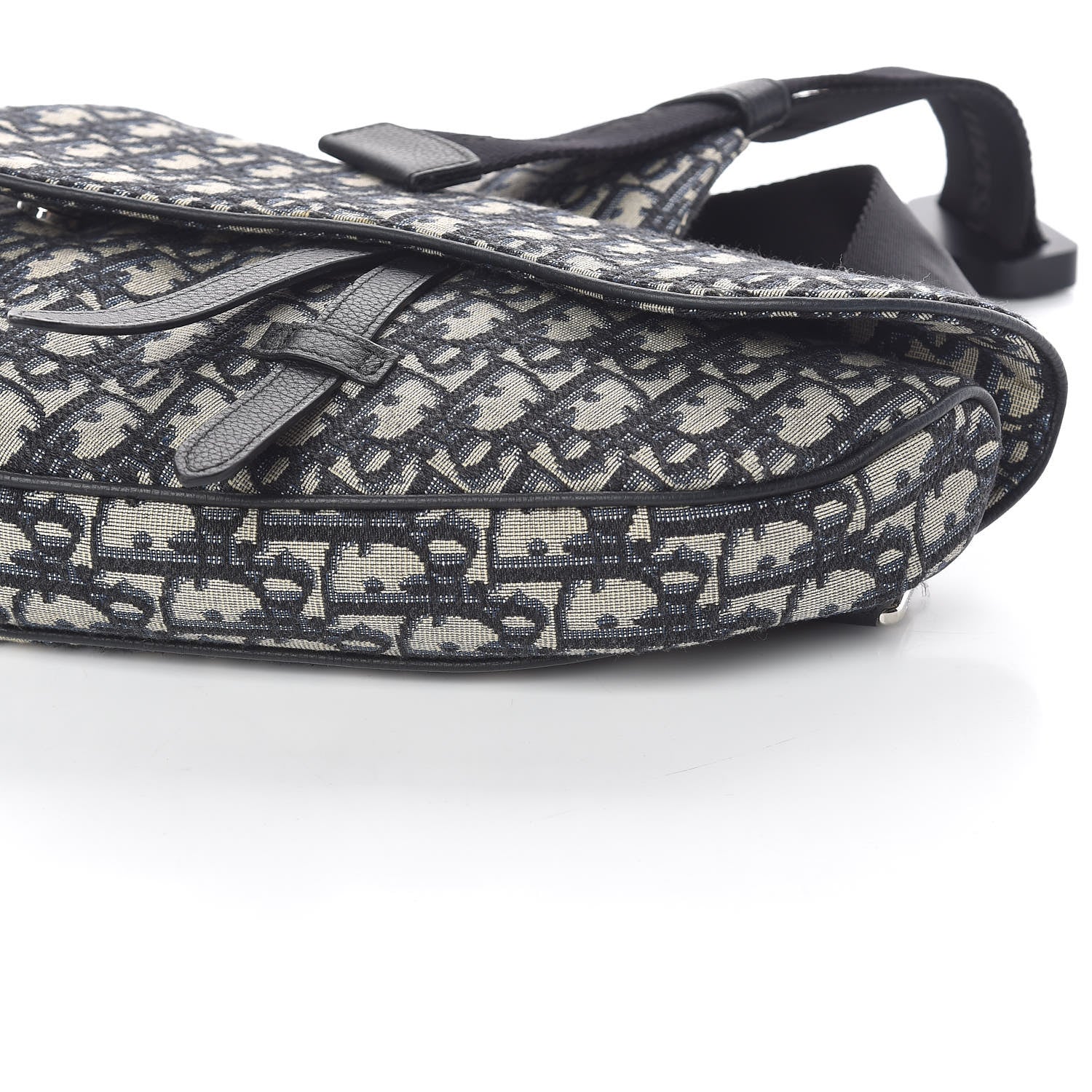 Christian Dior Oblique Mens Saddle Bag Blue 8 of 9