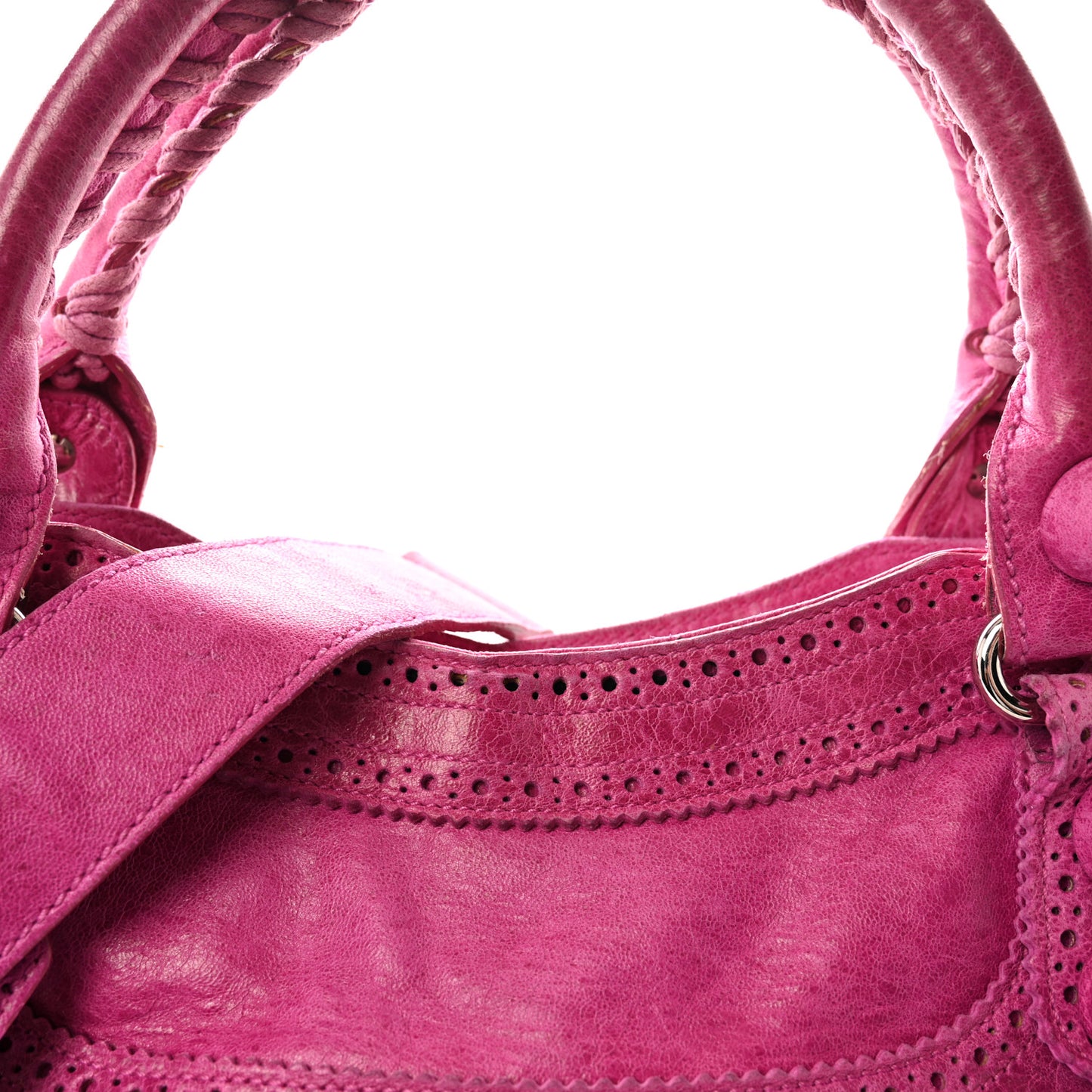 Agneau Giant Brogues Hardware City Magenta