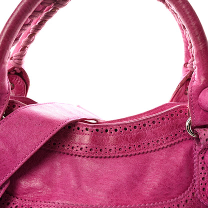 Balenciaga Agneau Giant Brogues Hardware City Magenta 8 of 10