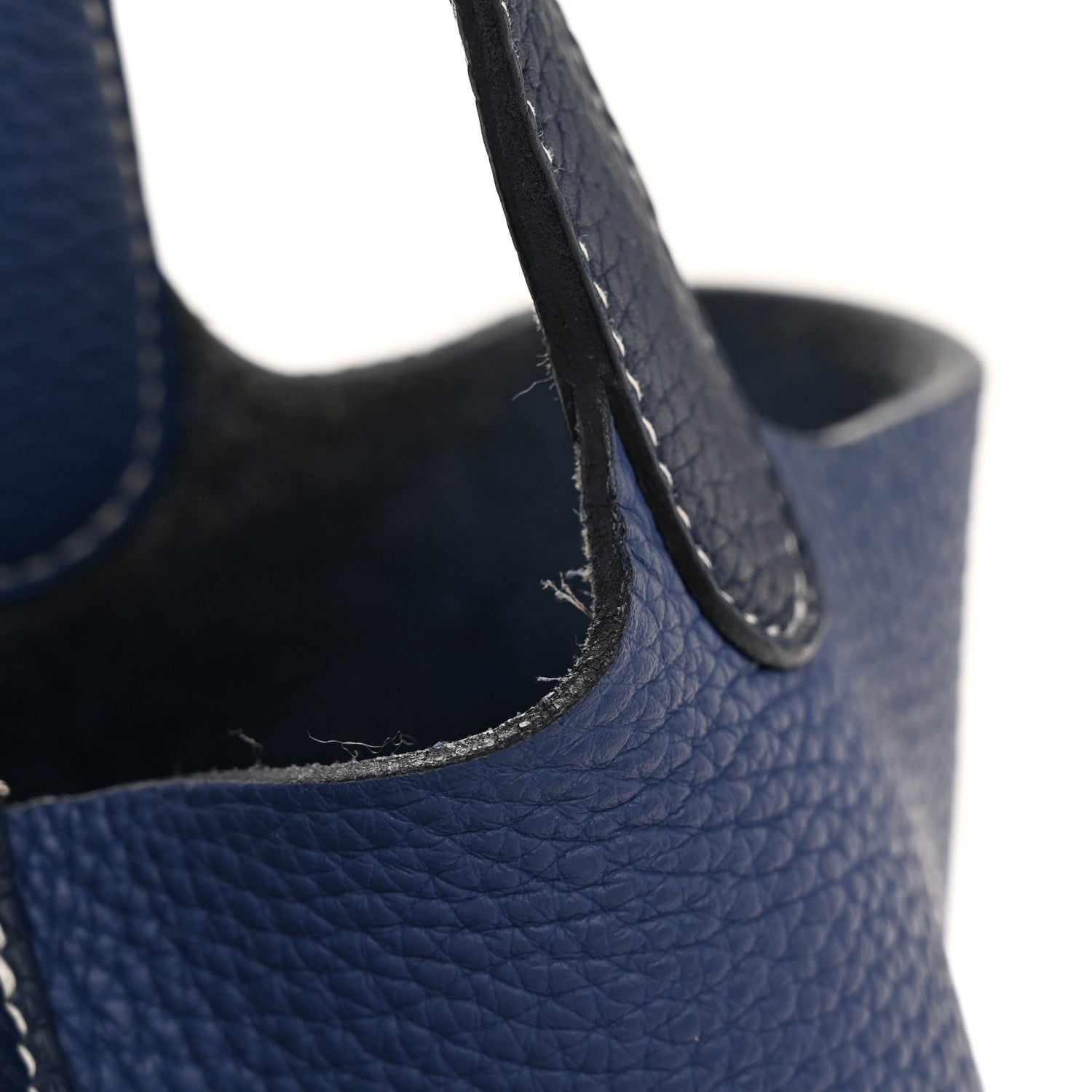 Hermes Taurillon Clemence Casaque Picotin Lock 18 PM Bleu Saphir Bleu Brighton 11 of 12