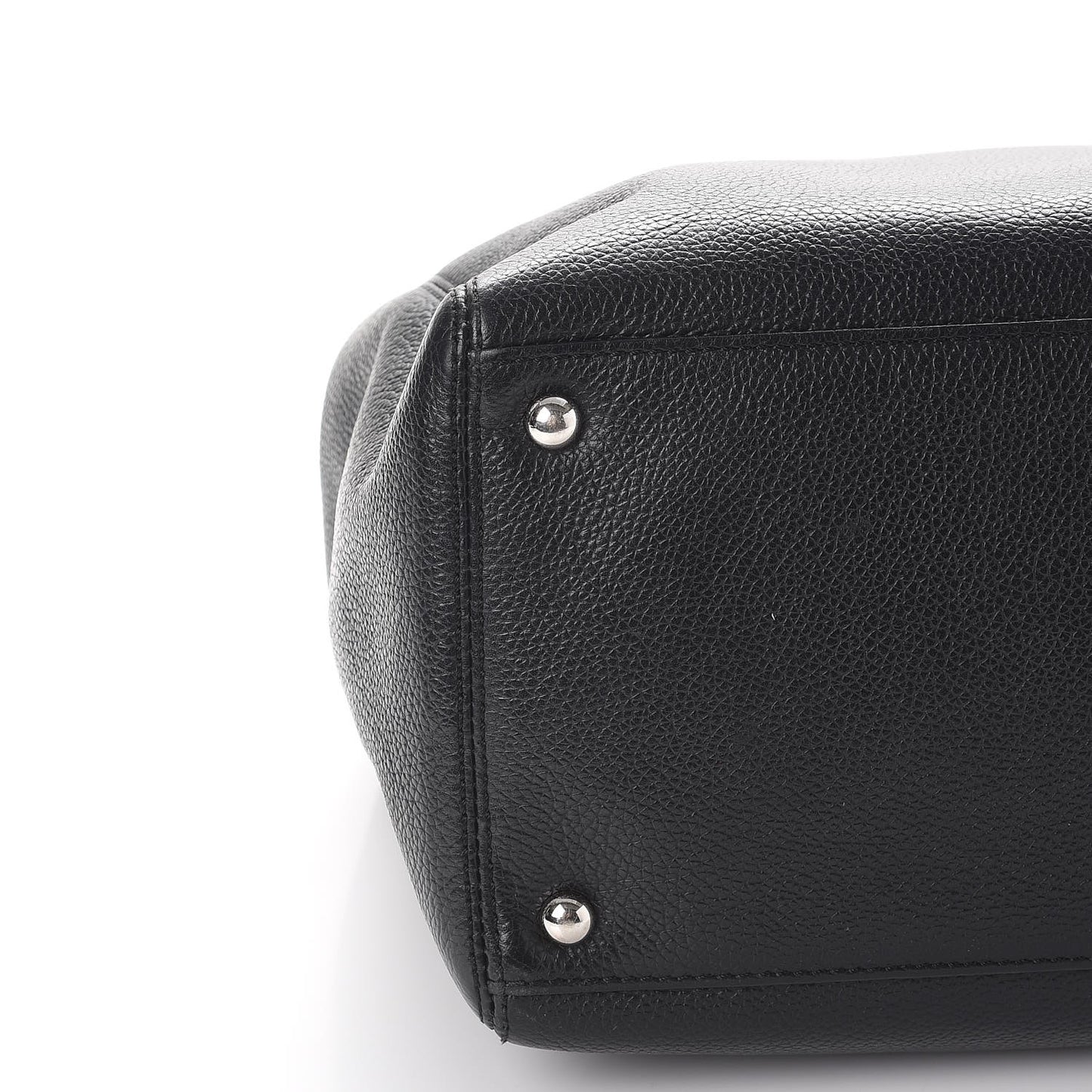 Calfskin Cerf Executive Shopper Tote Black
