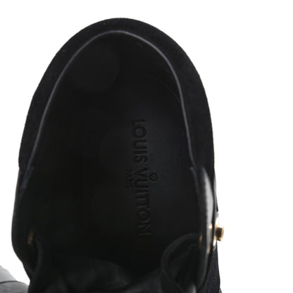 Louis Vuitton Epi Suede Postmark Wedge Sneakers 38 Black 7 of 8