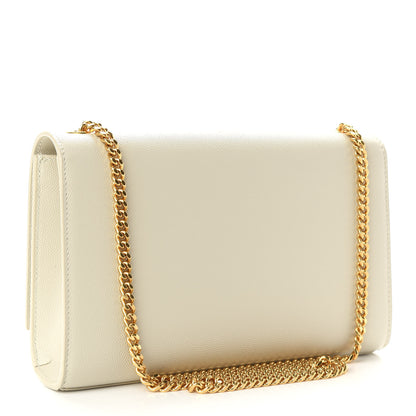 Saint Laurent Grain De Poudre Medium Classic Monogram Kate Satchel Crema Soft 3 of 8