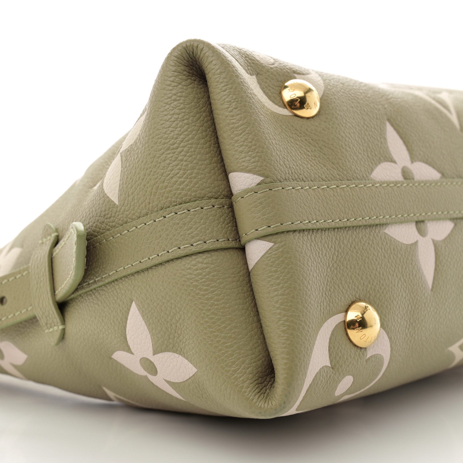 Louis Vuitton Empreinte Monogram Giant CarryAll PM Khaki Creme 9 of 10