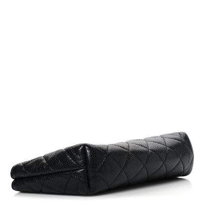 Chanel Caviar Quilted Zipped Cosmetic Case Black 4 of 7