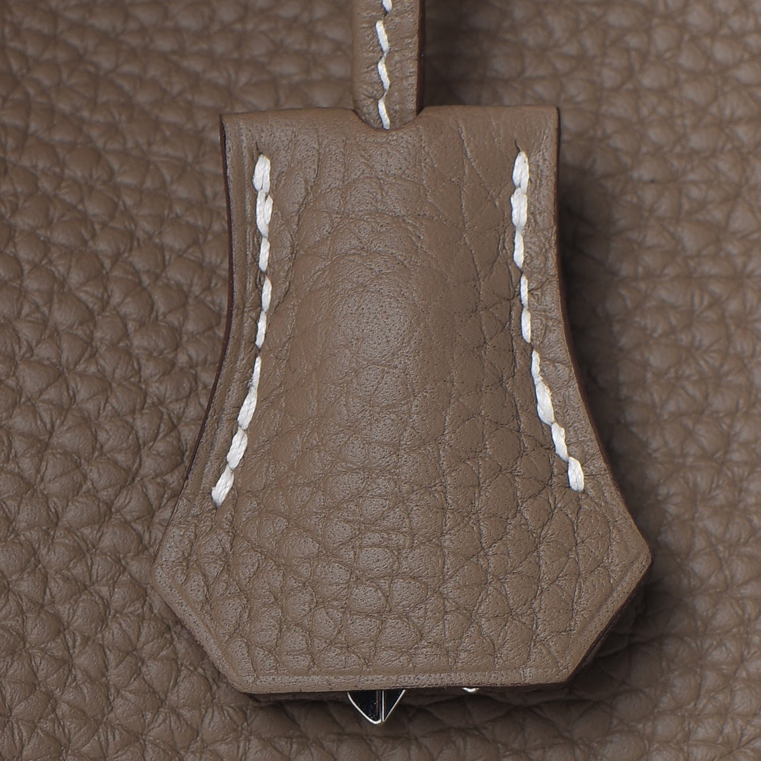 Hermes Taurillon Clemence Birkin 30 Etoupe 32 of 34