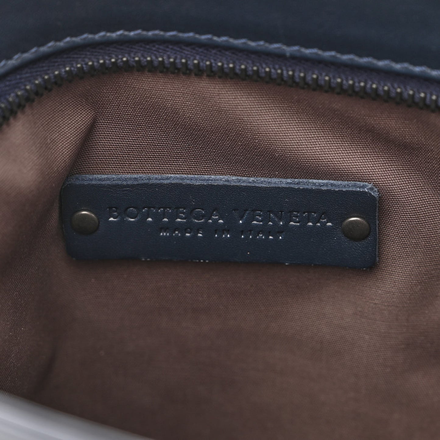 Nappa Intrecciato VN Crossbody Messenger Bag Navy