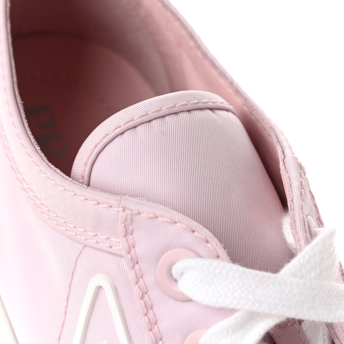 Re-Nylon Gabardine Triangle Logo Double Wheel 50mm Sneakers 40 Alabastro
