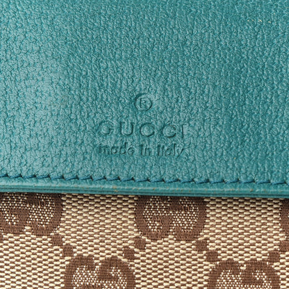 Gucci GG Monogram Web Double Pocket Belt Bag Turquoise 6 of 8