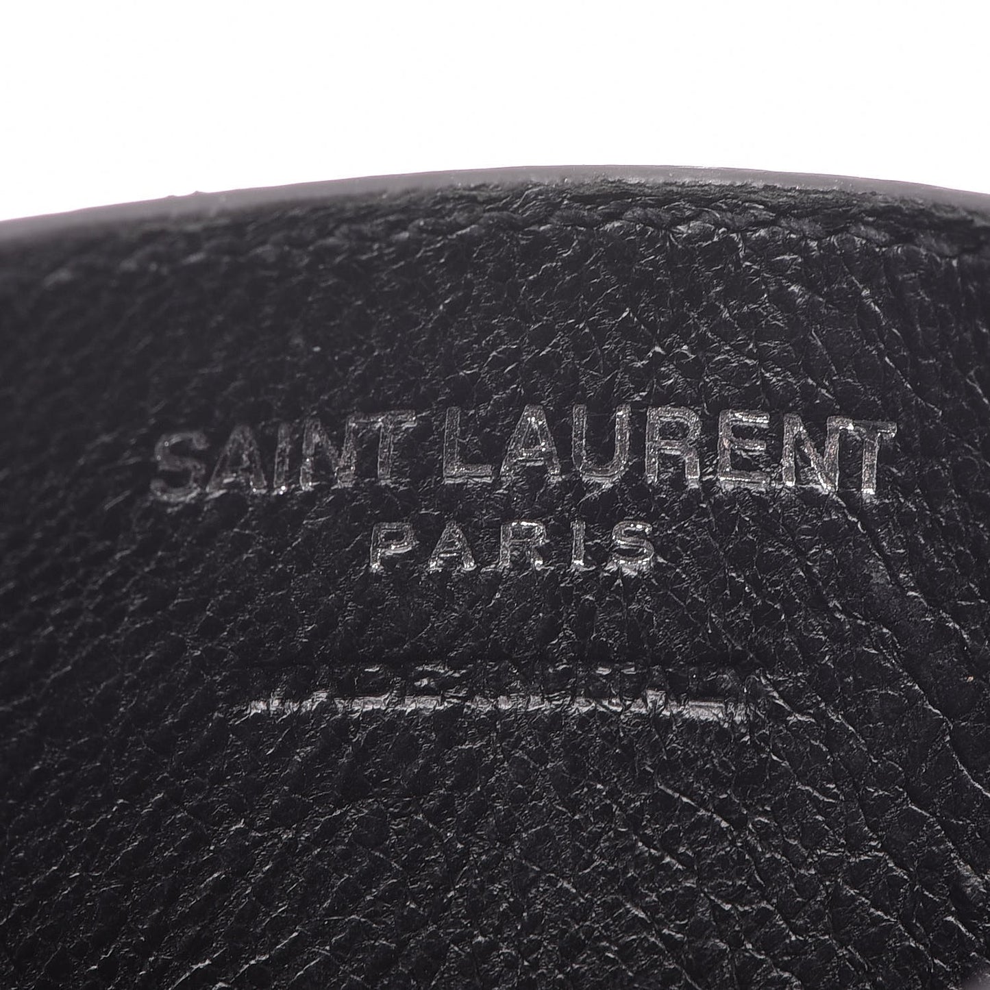 Grain De Poudre Matelasse Chevron Monogram Credit Card Case Coal