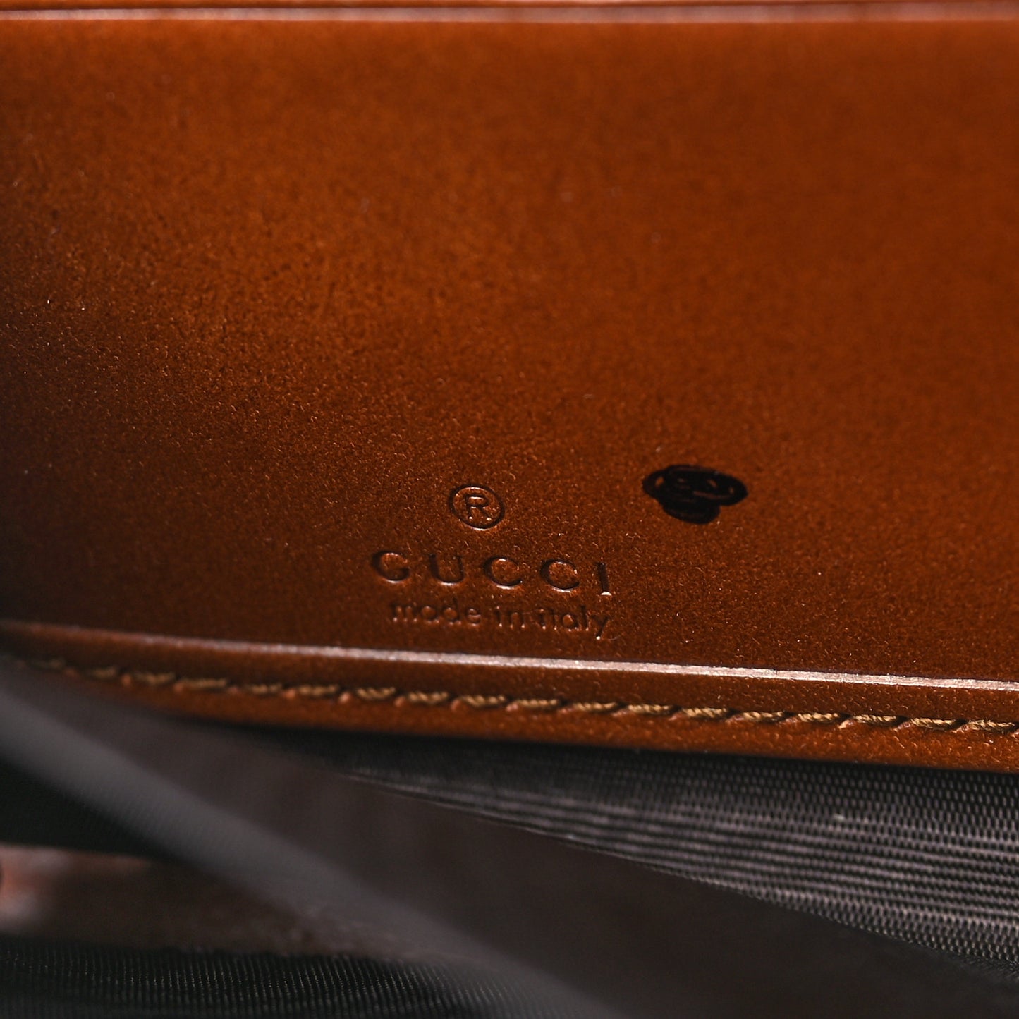 GG Supreme Monogram Cuoio Toscano Zip Around Wallet Beige Ebony Cuir