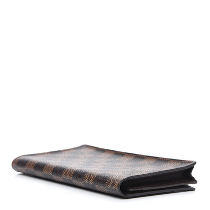 Louis Vuitton Damier Ebene Porte-Cartes Credit Yen Checkbook Wallet 4 of 15