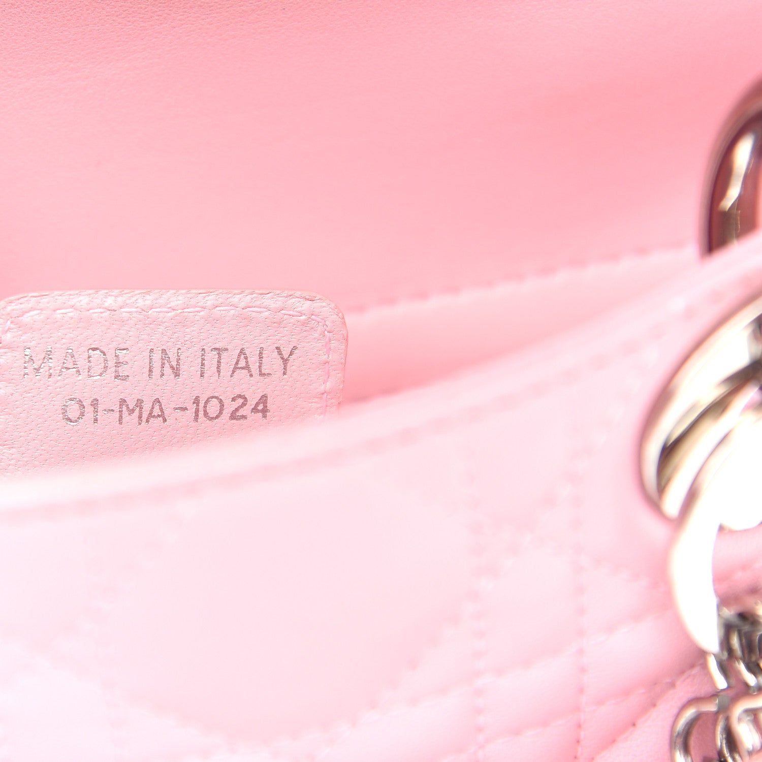 Christian Dior Lambskin Cannage Mini Lady Dior Rose Clair 9 of 11
