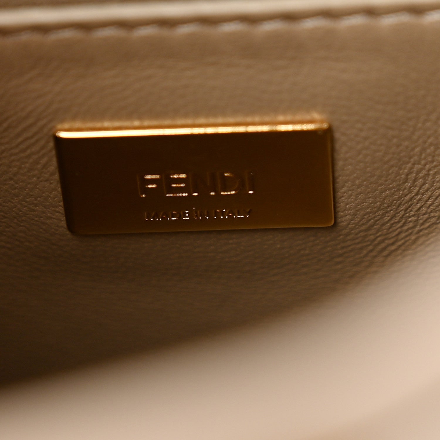Fendi Vitello Seta Shiny Nappa Plexiglass Tortoise Mini Peekaboo Iconic Satchel Tortora 7 of 10