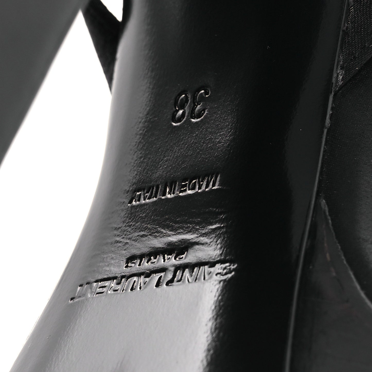 Calfskin Platz 105 Platform Sandals 38 Black