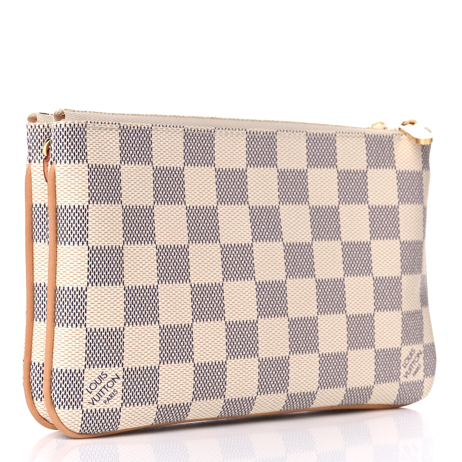 Louis Vuitton Damier Azur Double Zip Pochette 4 of 11