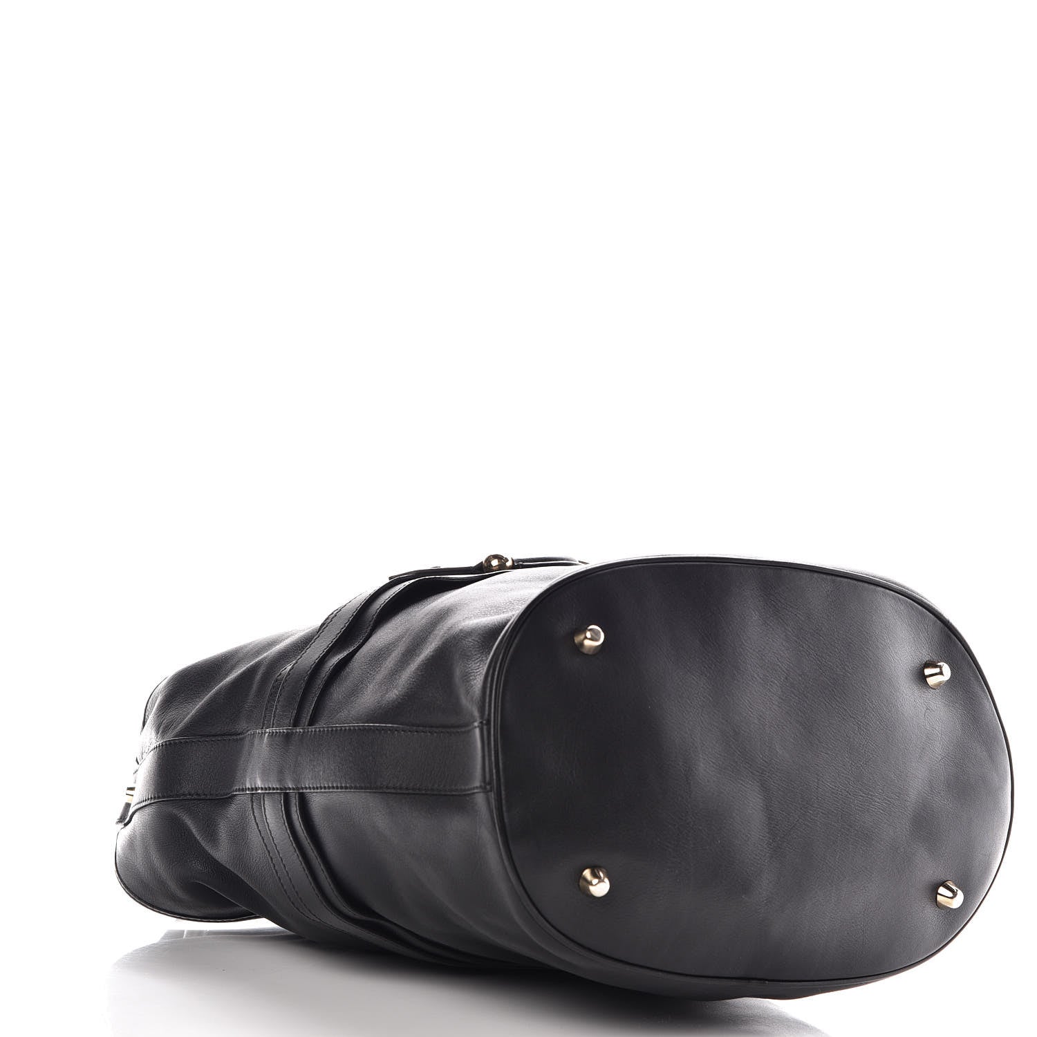 Burberry Calfskin Buckle Hobo Black 4 of 13