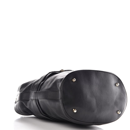 Burberry Calfskin Buckle Hobo Black 4 of 13