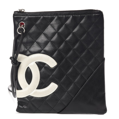 Chanel Calfskin Cambon Flat Messenger Black 1 of 17