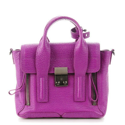 3.1 Phillip Lim 3.1 Textured Calfskin Mini Pashli Satchel Orchid 1 of 7