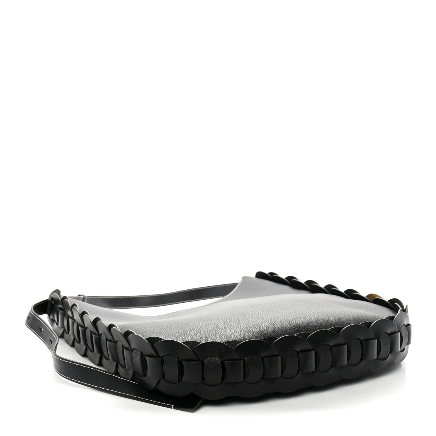 Small Grain Smooth Calfskin Large Darryl Hobo Black