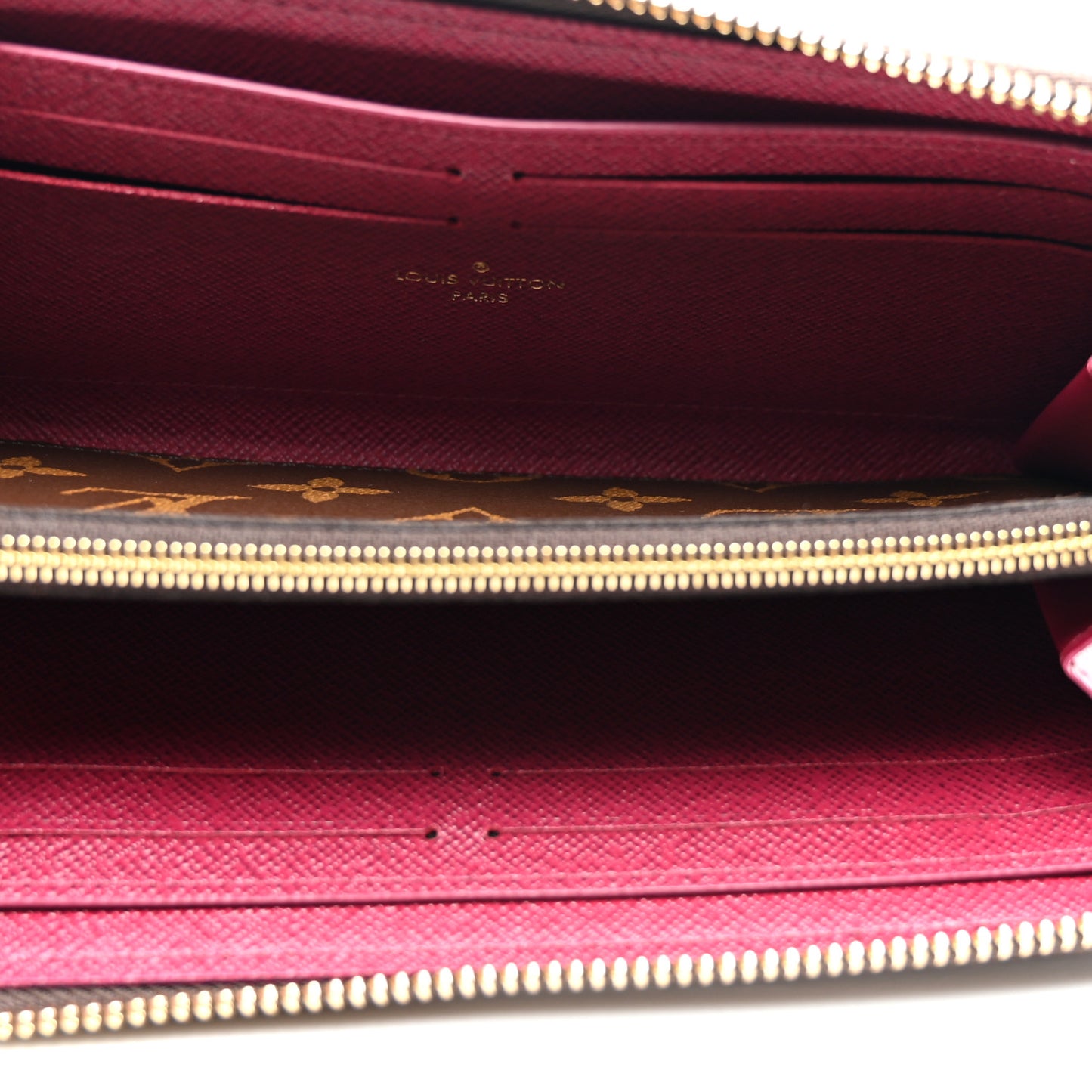 Monogram Clemence Wallet Fuchsia