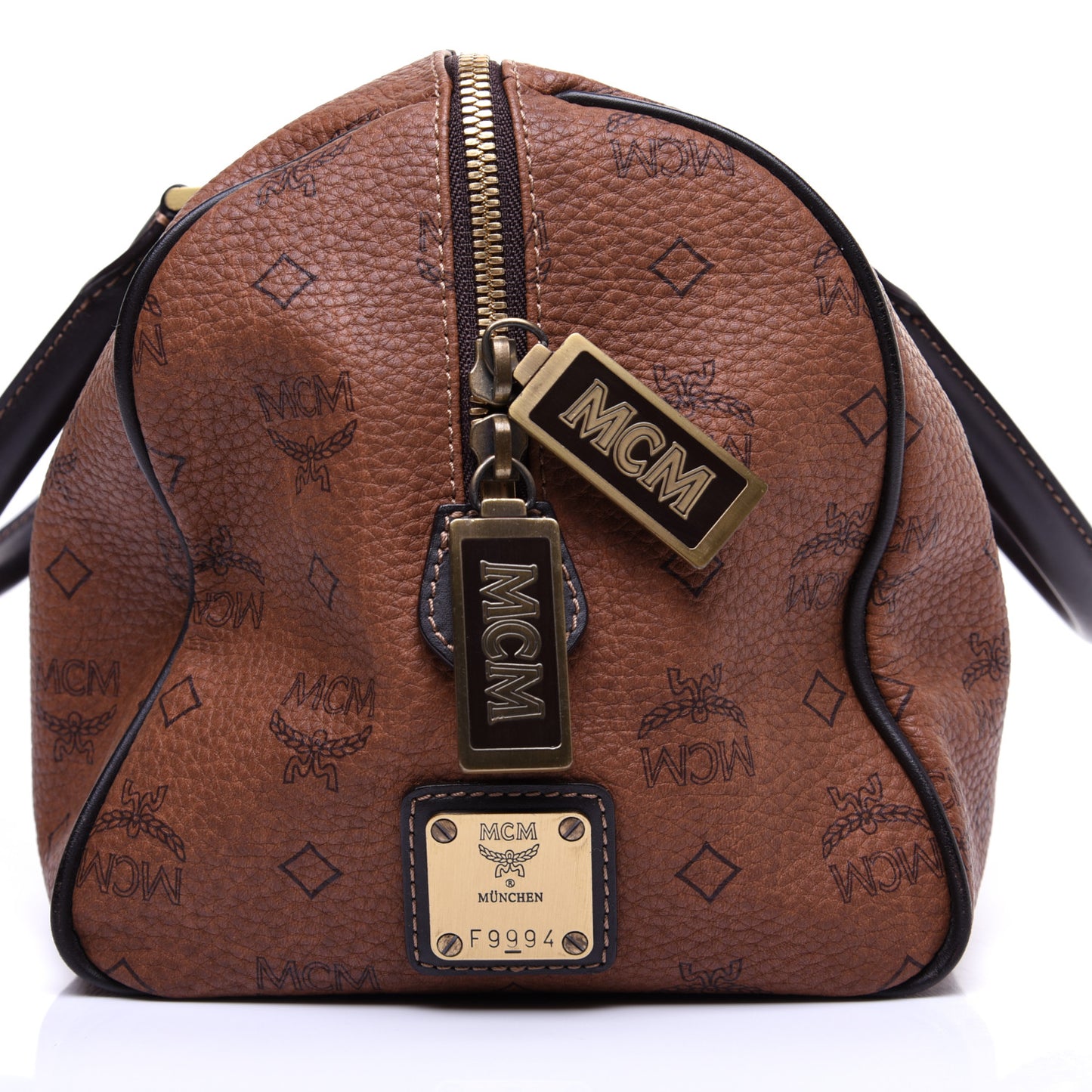 Visetos Boston Bag Brown Black