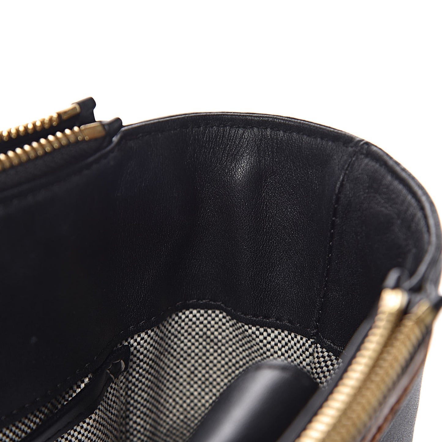 Visetos Small Kathy Double Zip Tote Cognac Black