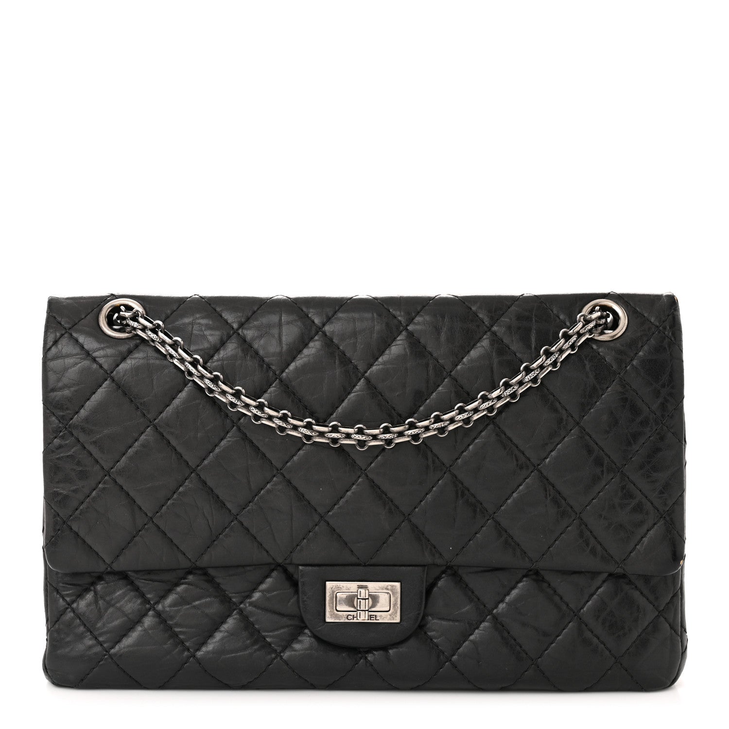 Chanel Aged Calfskin Quilted 2.55 Reissue 226 Flap Black 1 of 14