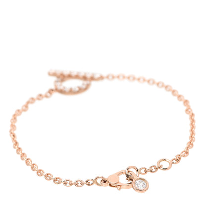 Hermes 18K Rose Gold Diamond Finesse Bracelet SH 3 of 5