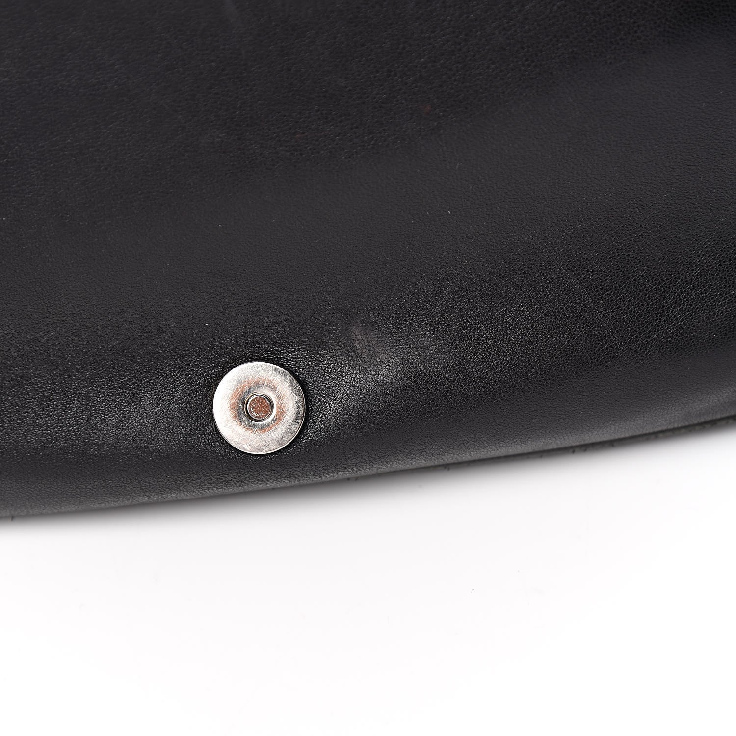 Saint Laurent Lambskin Horn Messenger Bag Black 8 of 17