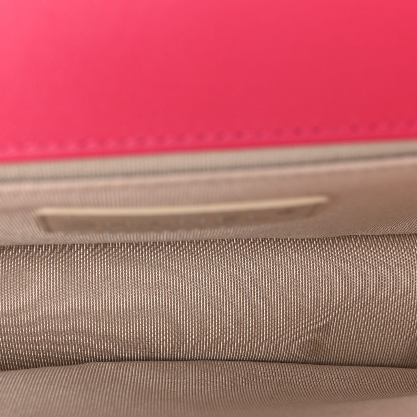 Lambskin Quilted Medium Boy Flap Dark Pink