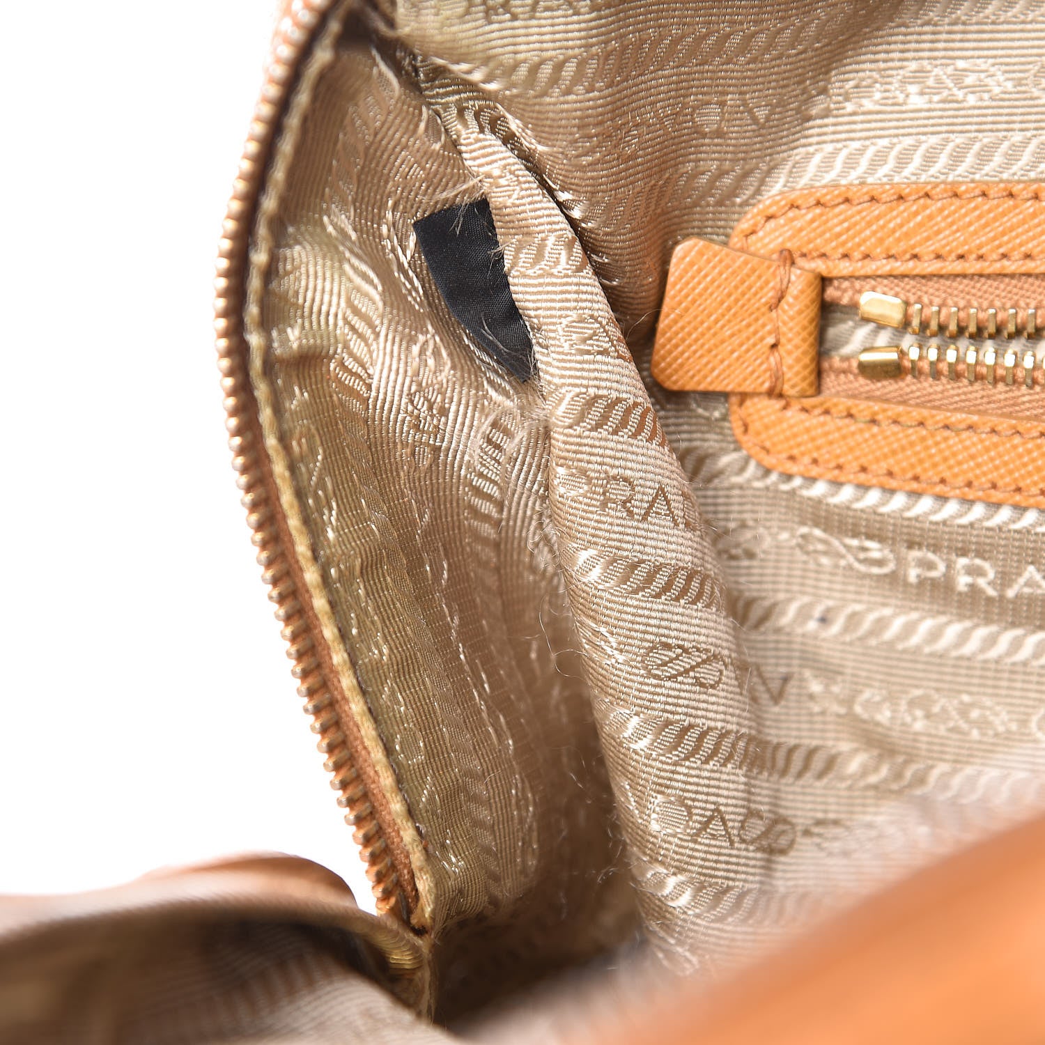 Prada Saffiano Lux Bowler Ocra 10 of 24