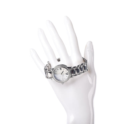 David Yurman Stainless Steel Diamond Bezel Mother of Pearl 30mm Classic Quartz Watch 2 of 8