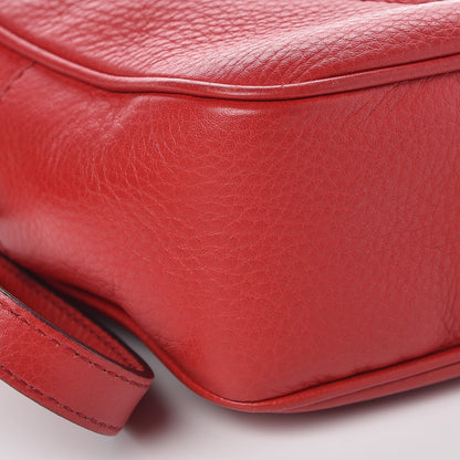Gucci Pebbled Calfskin Small Soho Disco Bag Tabasco Red 11 of 12