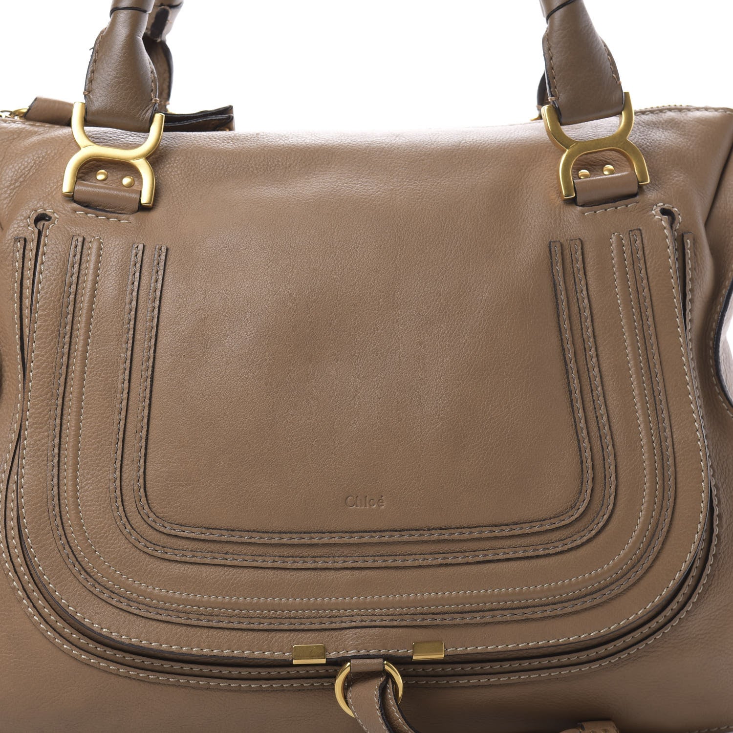 Chloe Calfskin Large Marcie Satchel Nut 8 of 14