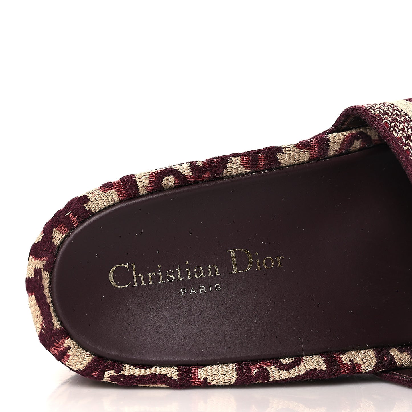 Oblique D-Way Platform Sandal 39 Deep Amaranth
