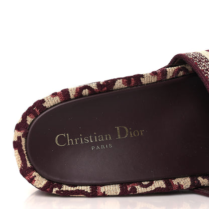 Christian Dior Oblique D-Way Platform Sandal 39 Deep Amaranth 7 of 8