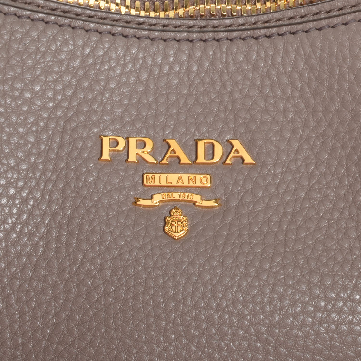 Prada Vitello Daino Shoulder Bag Argilla 10 of 10