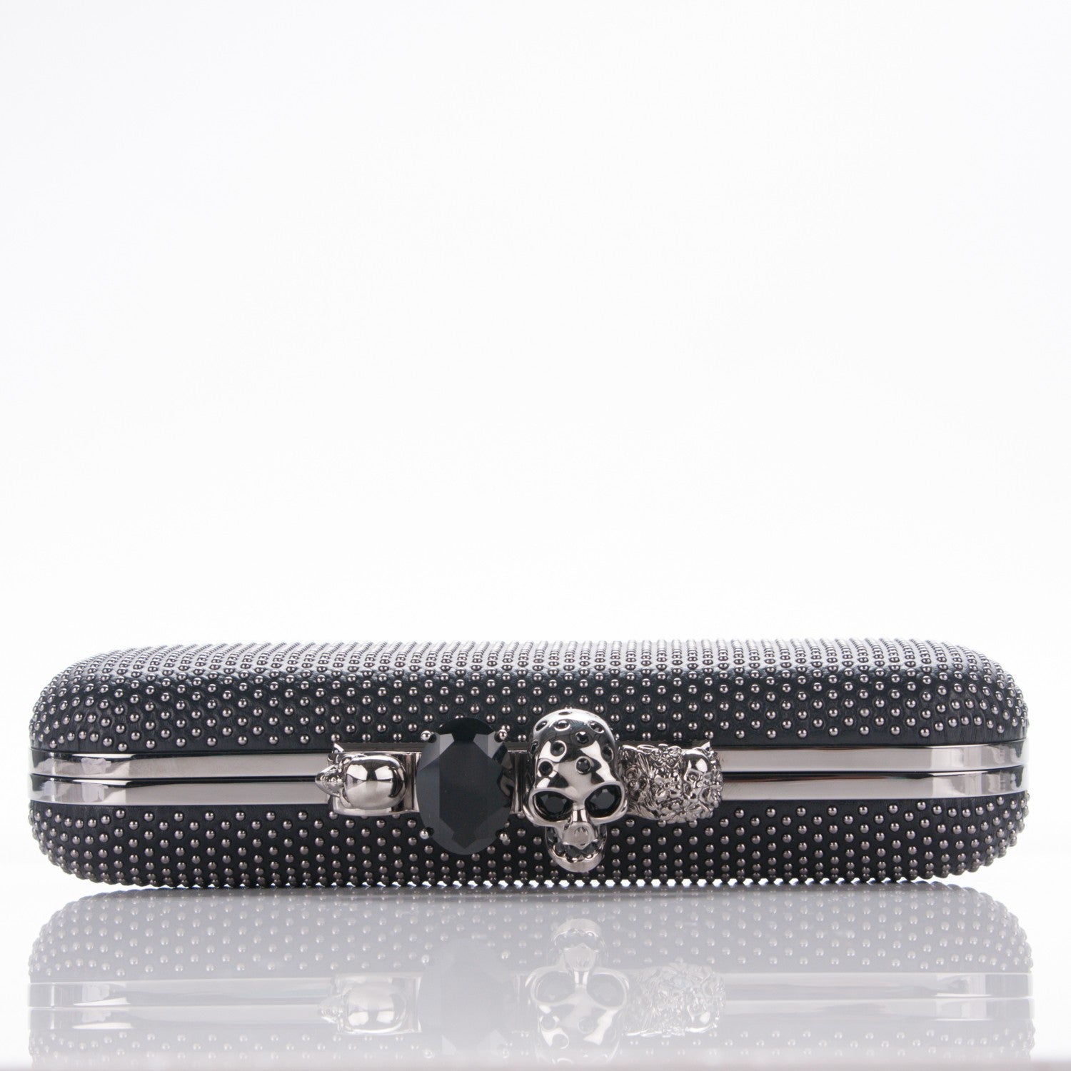 Alexander McQueen Studded Knucklebox Clutch Black 2 of 8